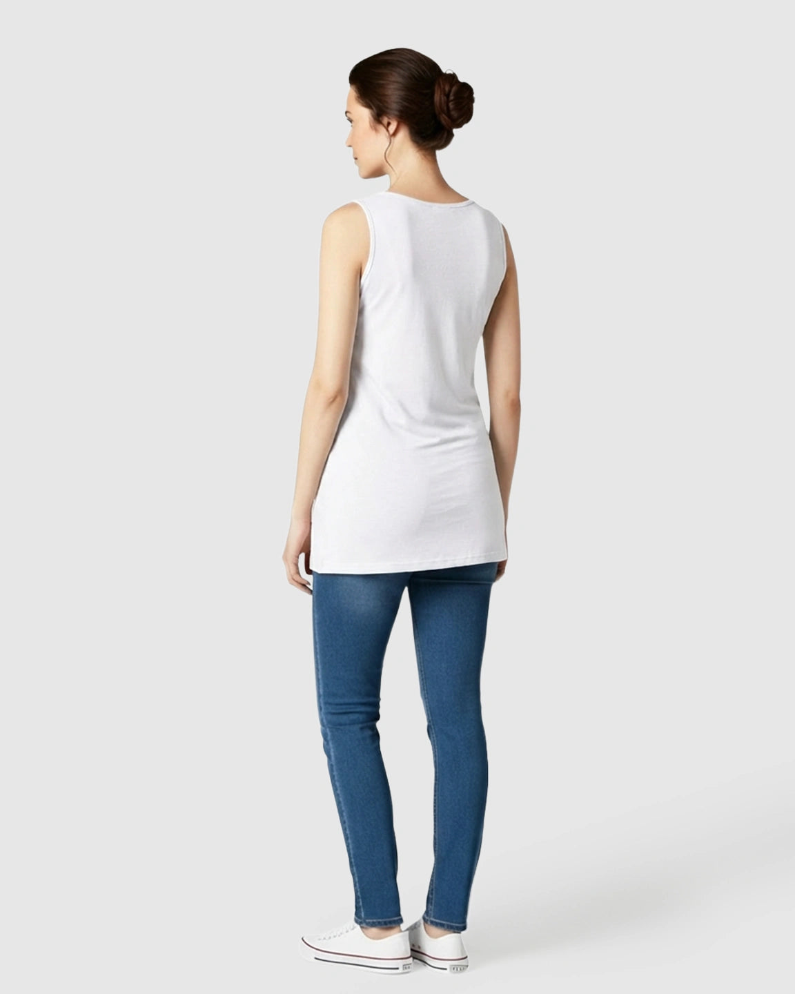 Cross-Front Sleeveless Nursing & Maternity Top