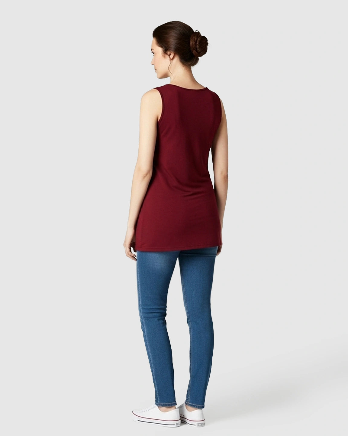 Cross-Front Sleeveless Nursing & Maternity Top