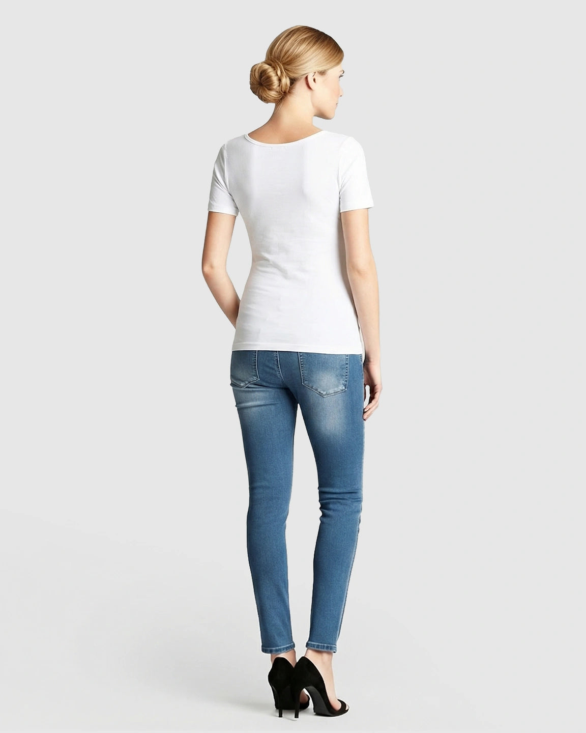 Stretch-Fit V-Neck Nursing T-Shirt