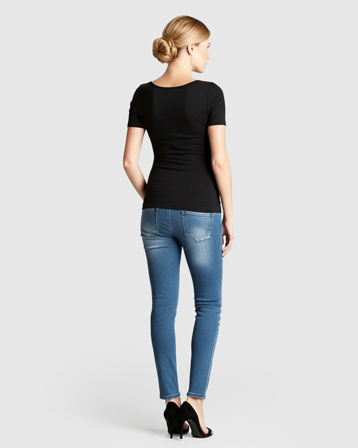 Stretch-Fit V-Neck Nursing T-Shirt