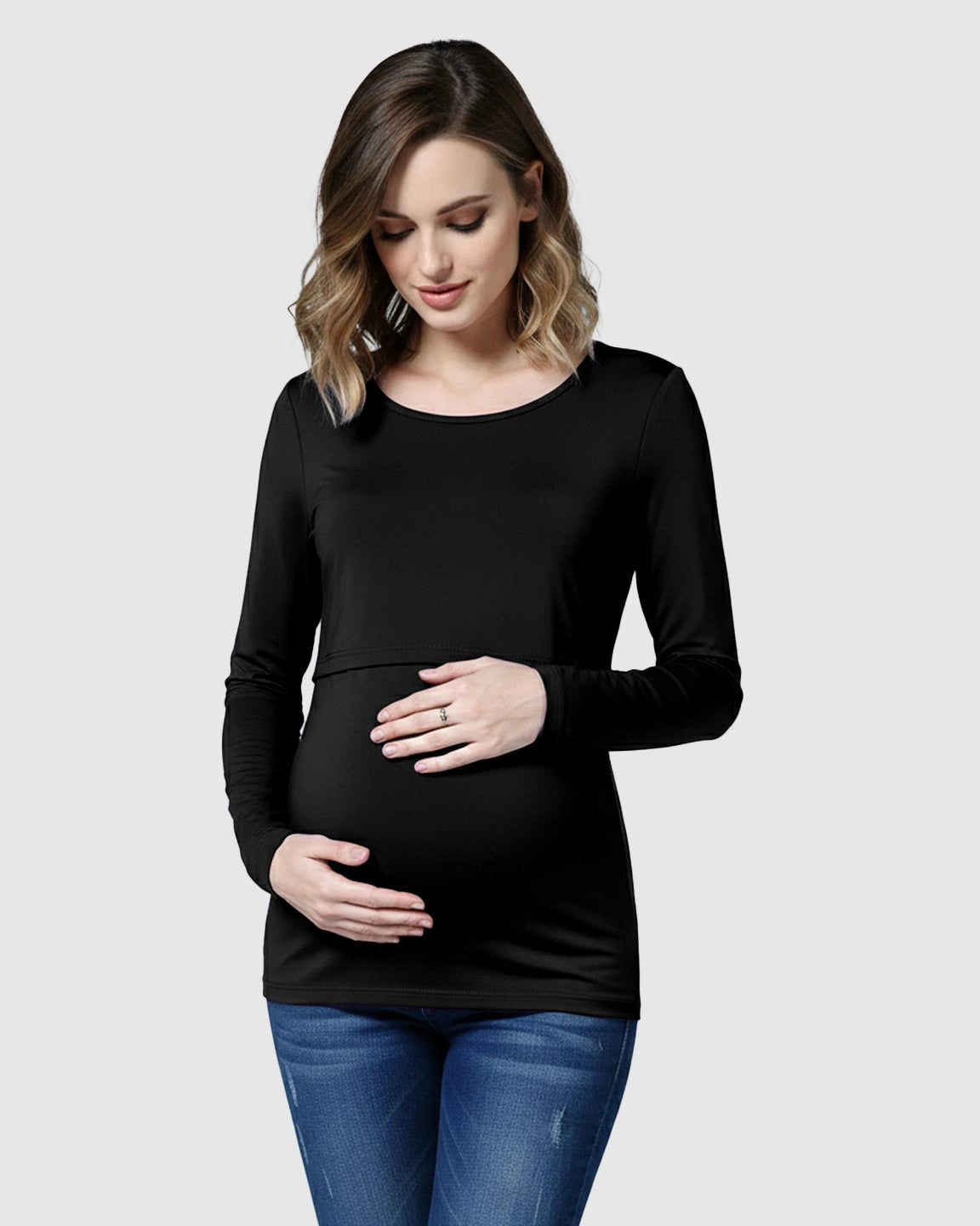 Lift-Up Front Casual Maternity & Nursing Top