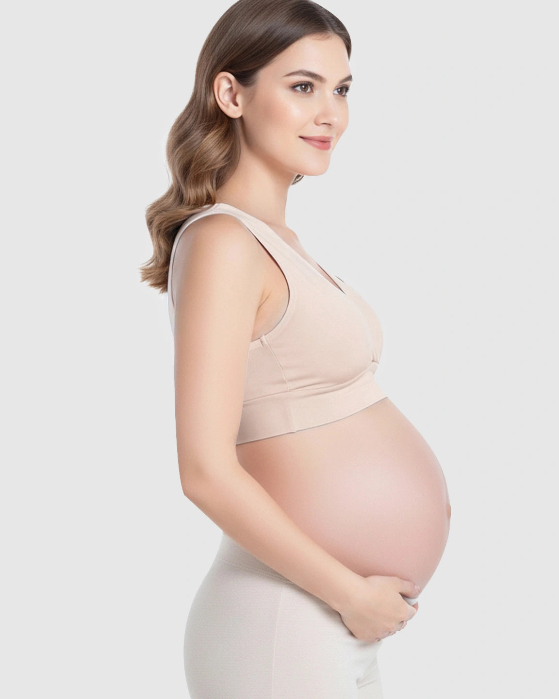 Wireless Cotton Crisscross Nursing Camisole Bra