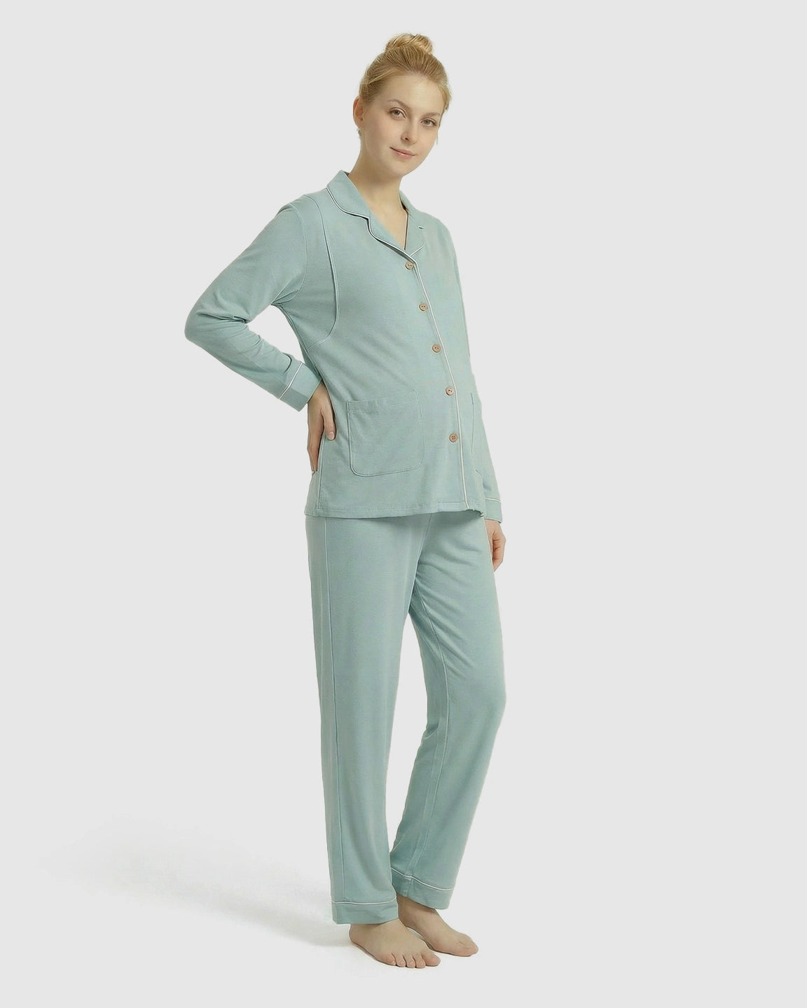Lift-Up Flap Nursing Access Minimalist Maternity Sleepwear