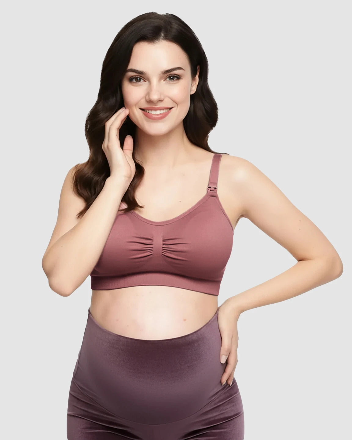 Seamless Soft Stretch Wireless Nursing Bra