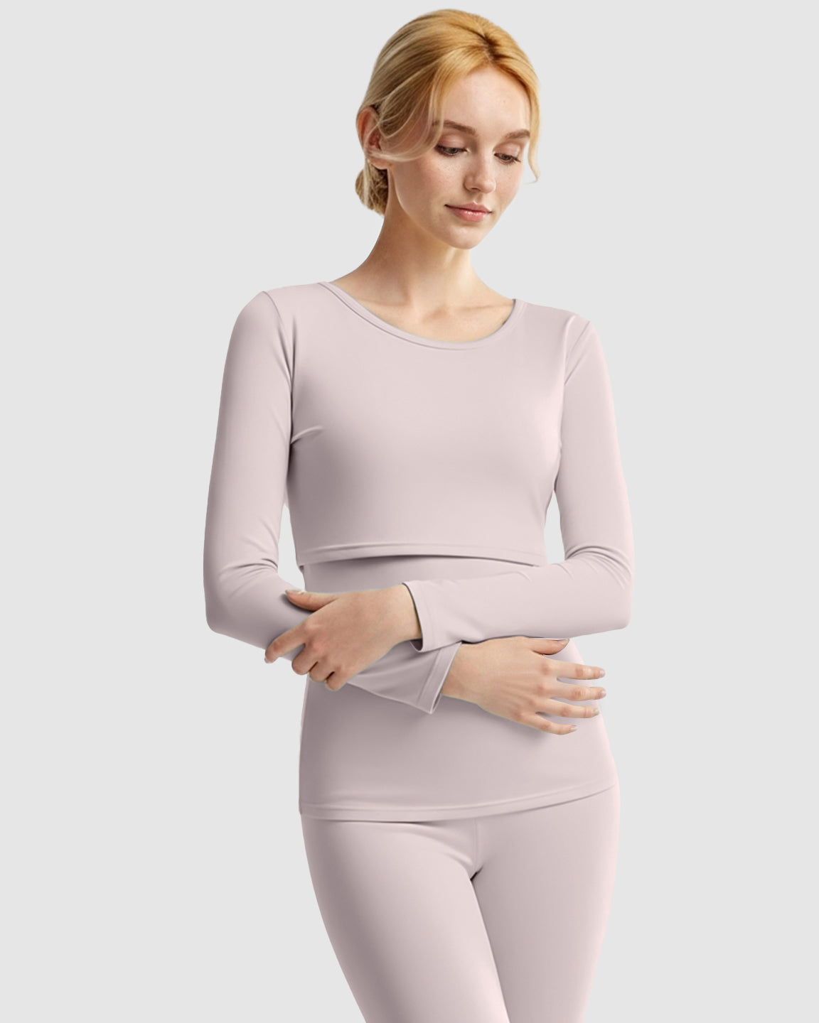 Thick Cotton Nursing Maternity Pajama Set