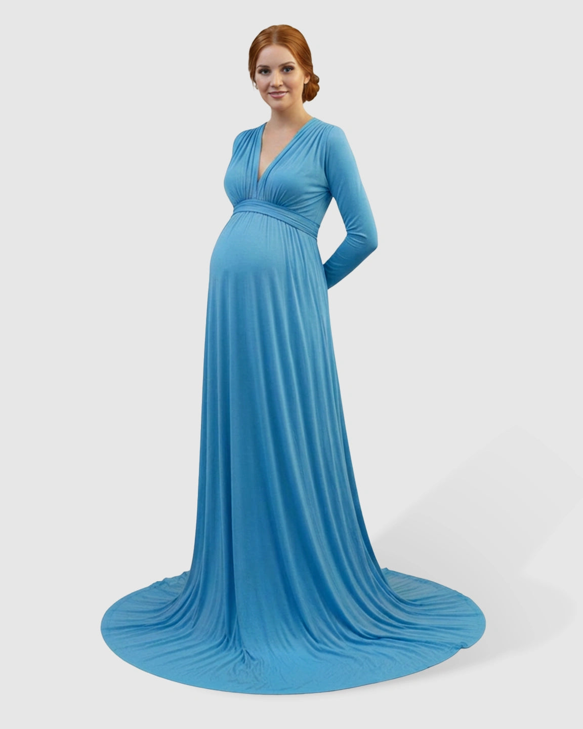 Empire Waist Romantic Style Maternity Photography Gown