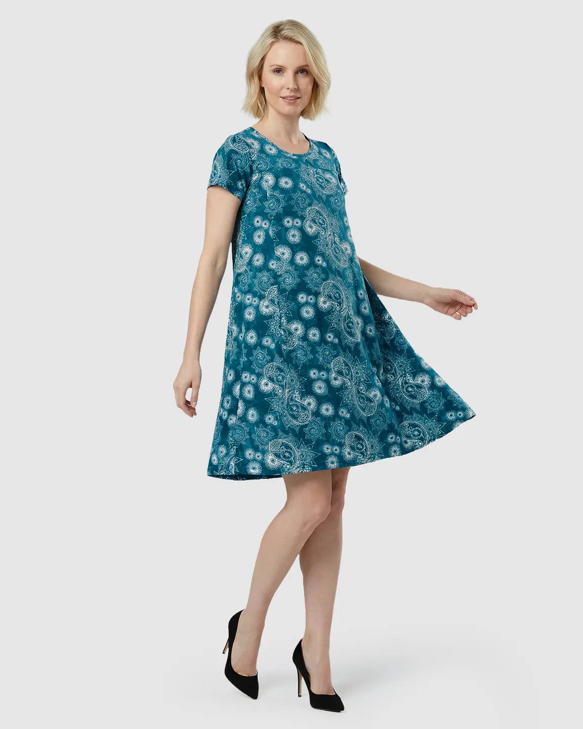 Breathable Cotton A-Line Nursing & Maternity Dress