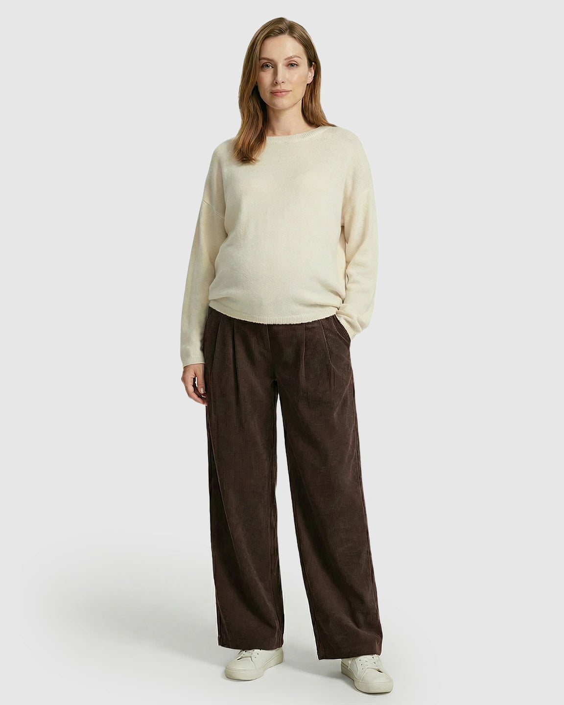 Adjustable Drawstring Loose-Fit Maternity Pants