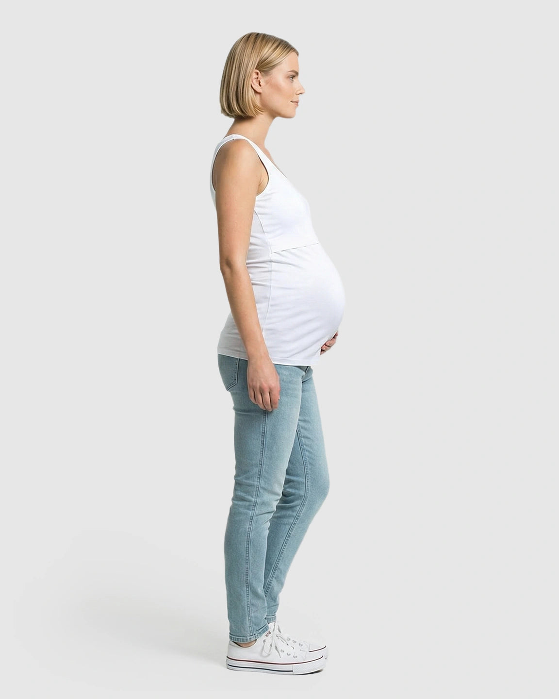 Stretch Nursing-Access Maternity Tank Top