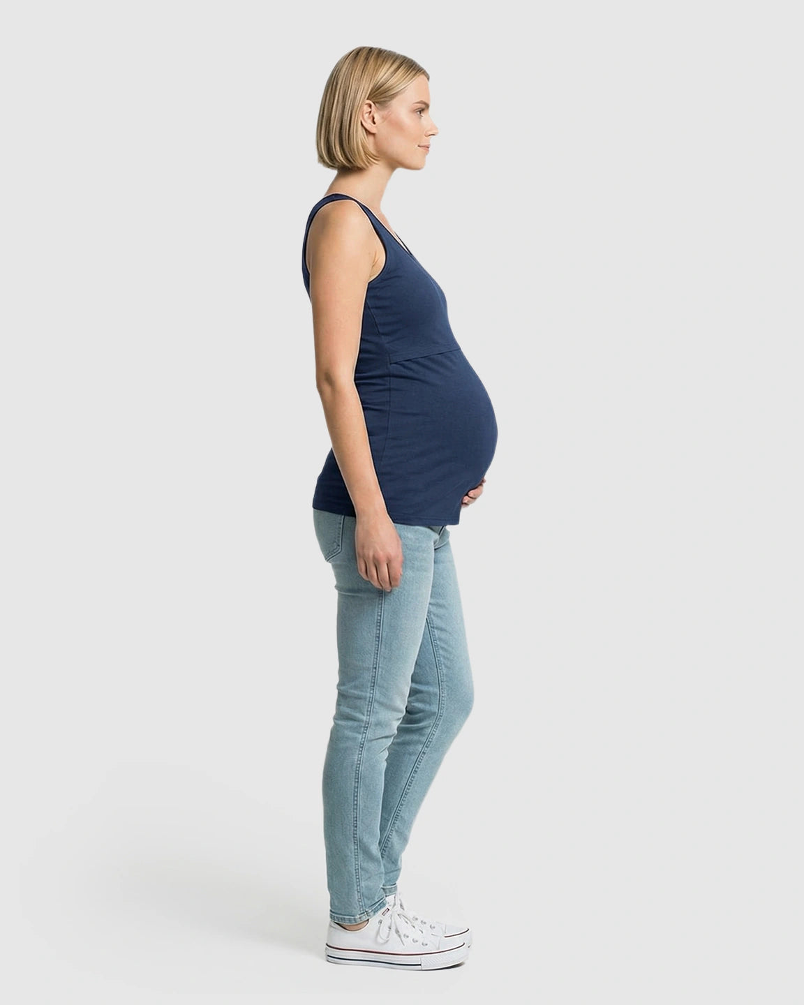 Stretch Nursing-Access Maternity Tank Top