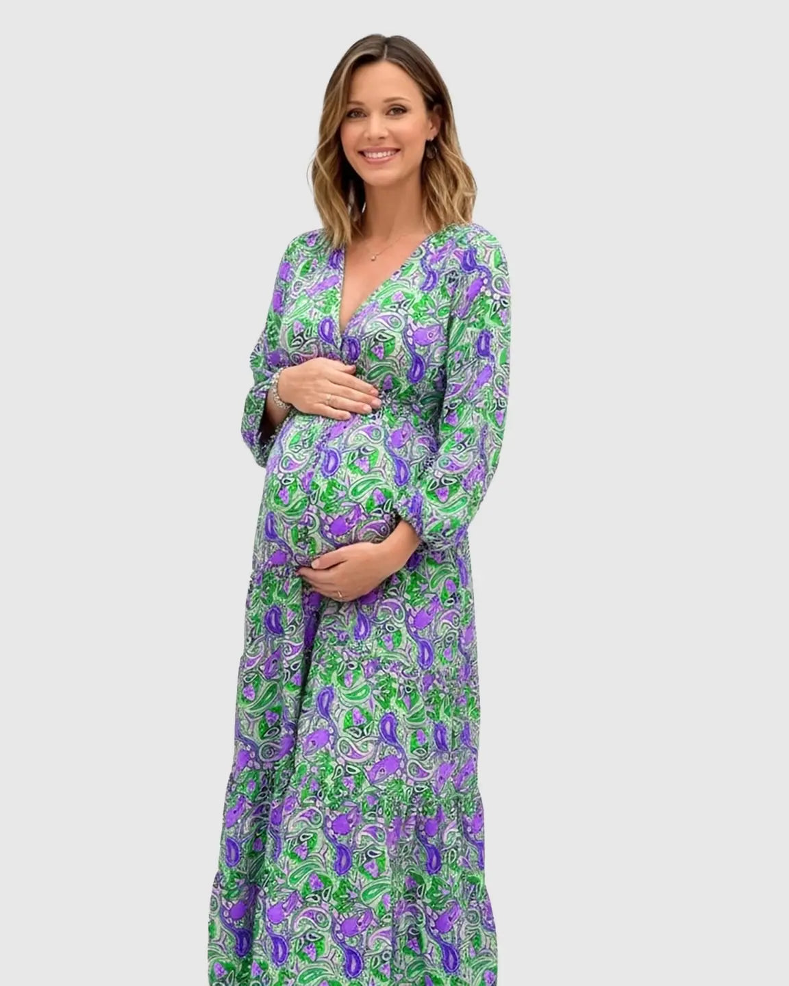 Boho Paisley Flowy Maxi Dress