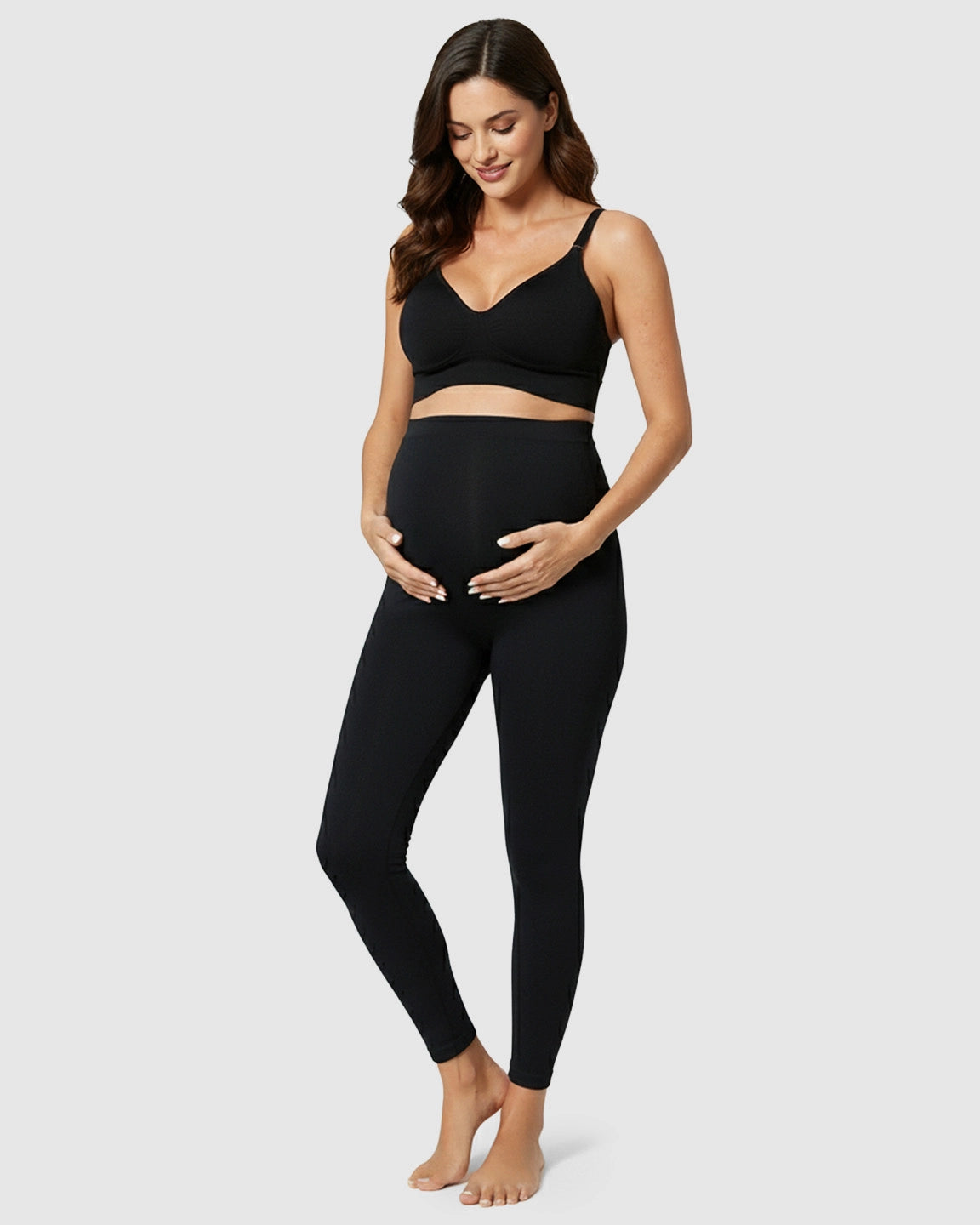 High-Waist Slight Flare Maternity Yoga Pants