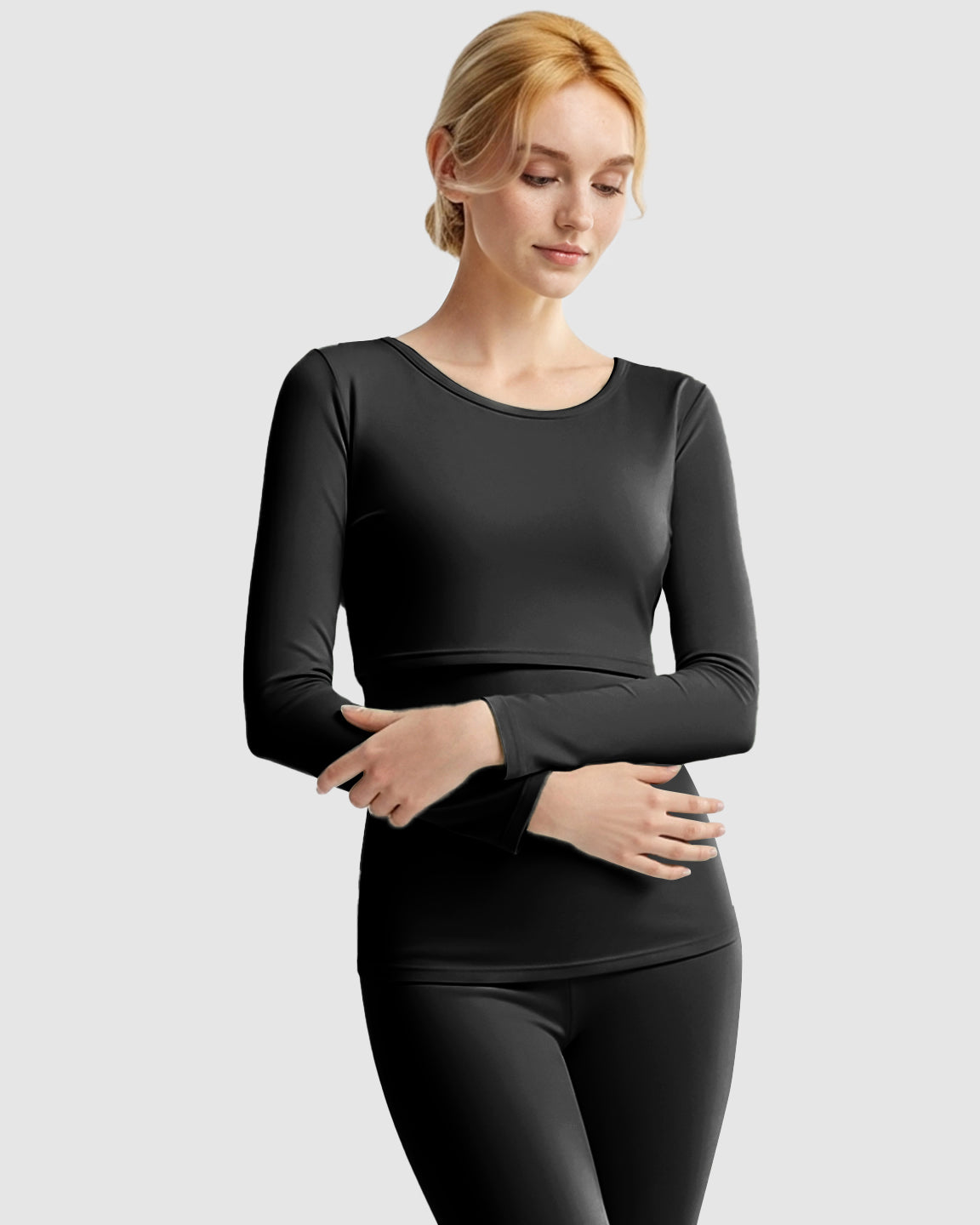 Thick Cotton Nursing Maternity Pajama Set