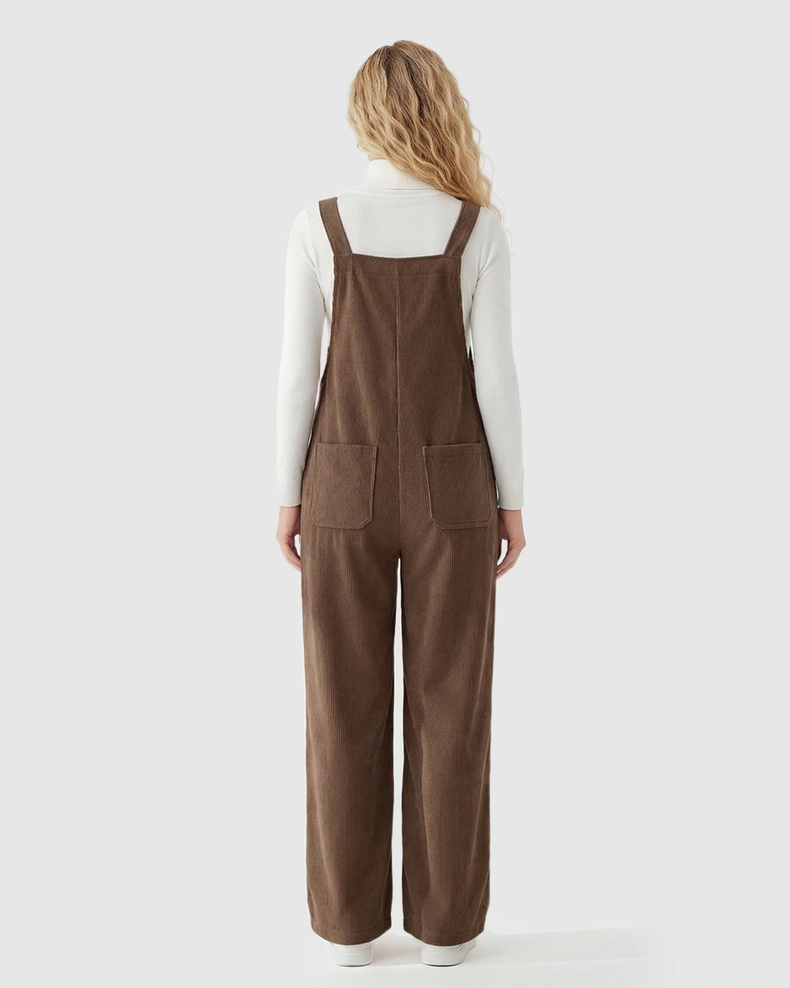 Adjustable Shoulder Straps Dungaree-Style Maternity Jumpsuit