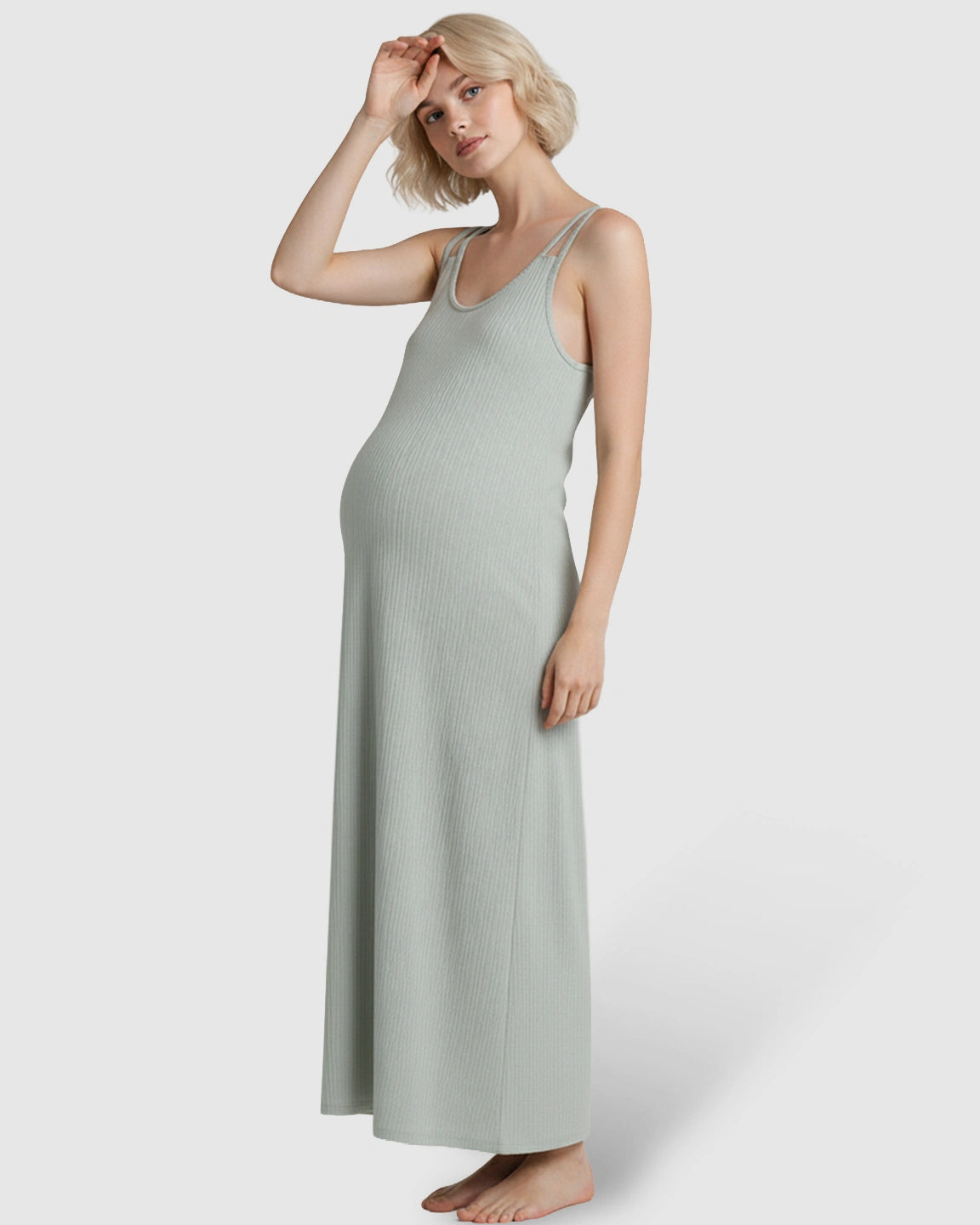 Double Shoulder Straps Everyday Maternity Dress