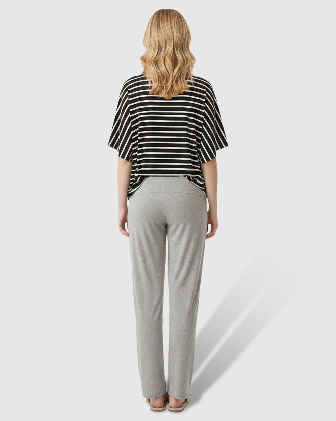 High-Waist Straight-Leg Maternity Pants