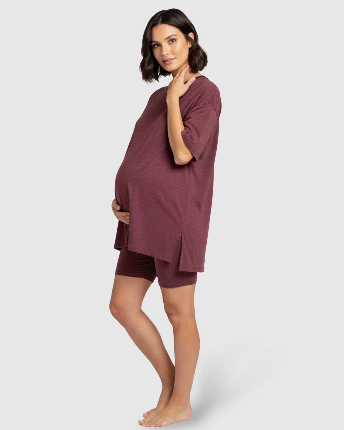 Ultra-Soft Oversized Maternity Loungewear Set