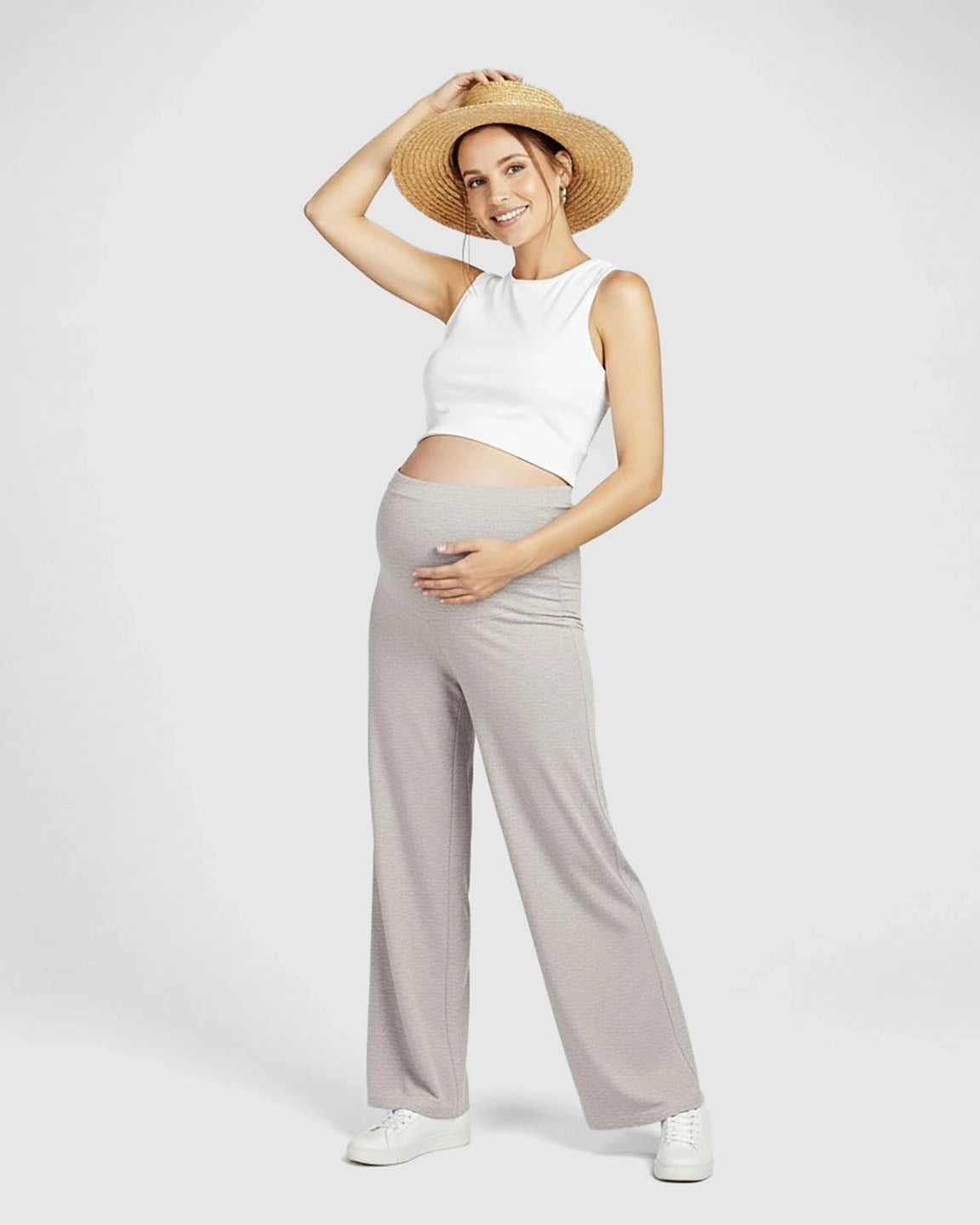 Comfort Fit Elastic Waist Maternity Pants