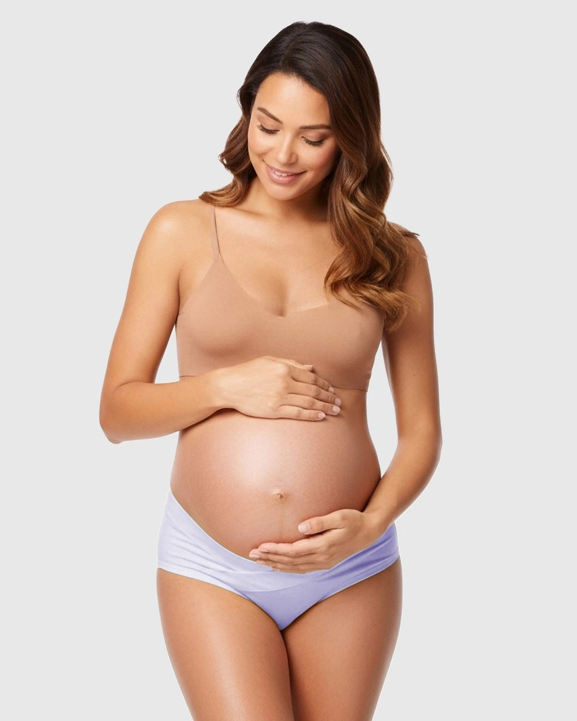 U-Shaped Low-Waist Seamless Cotton Maternity Briefs
