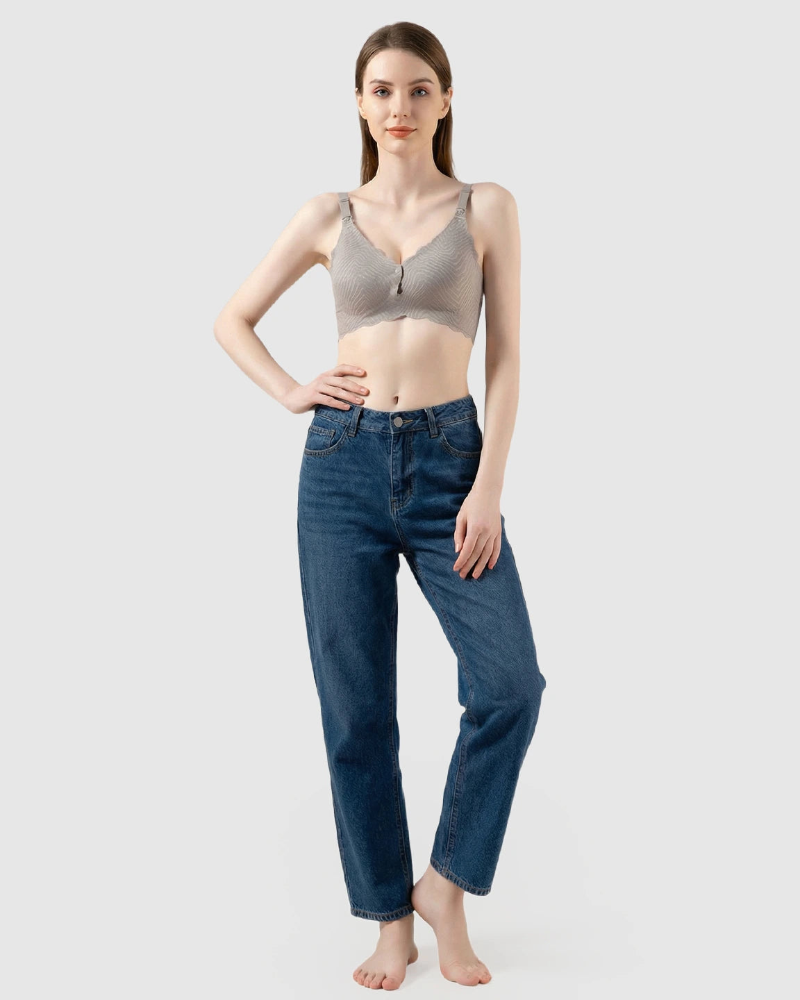 Dual Clasp Seamless Maternity Nursing Bra