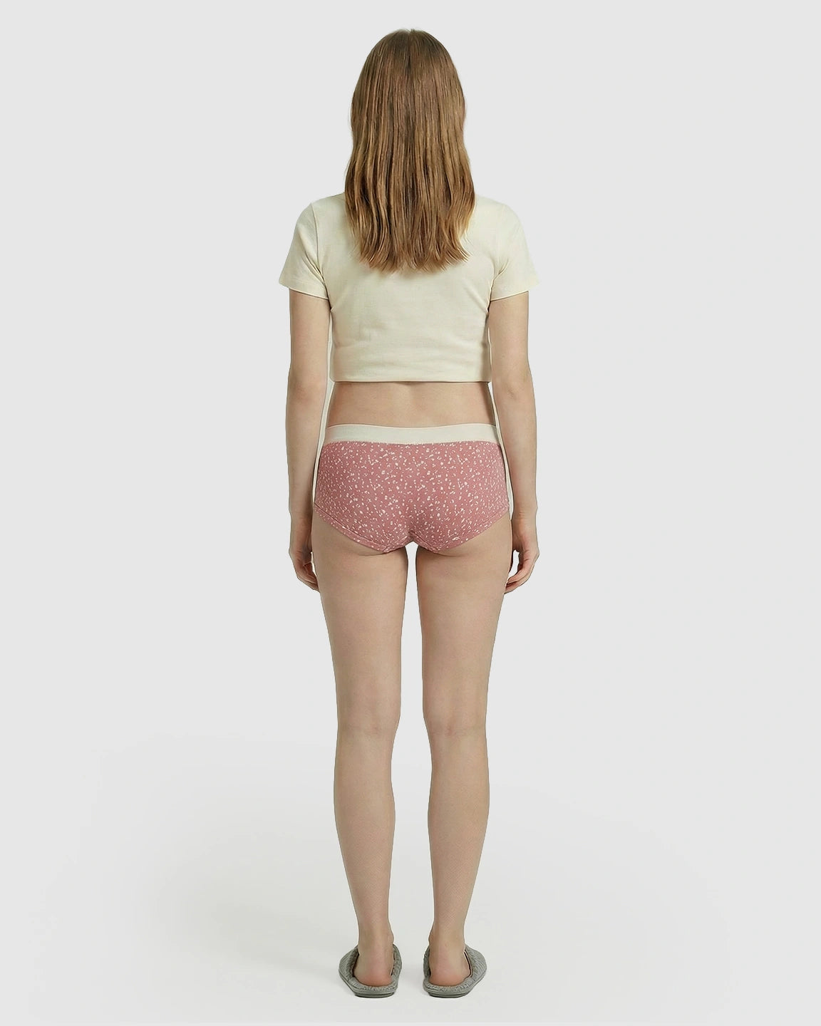 Low-Waist Leopard Print Maternity Underwear