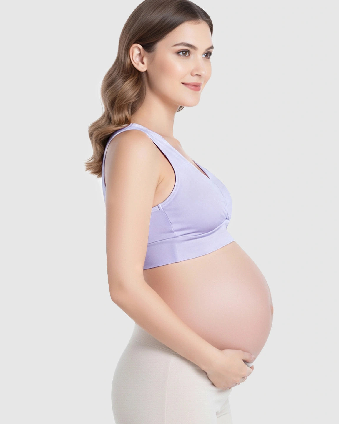 Wireless Cotton Crisscross Nursing Camisole Bra