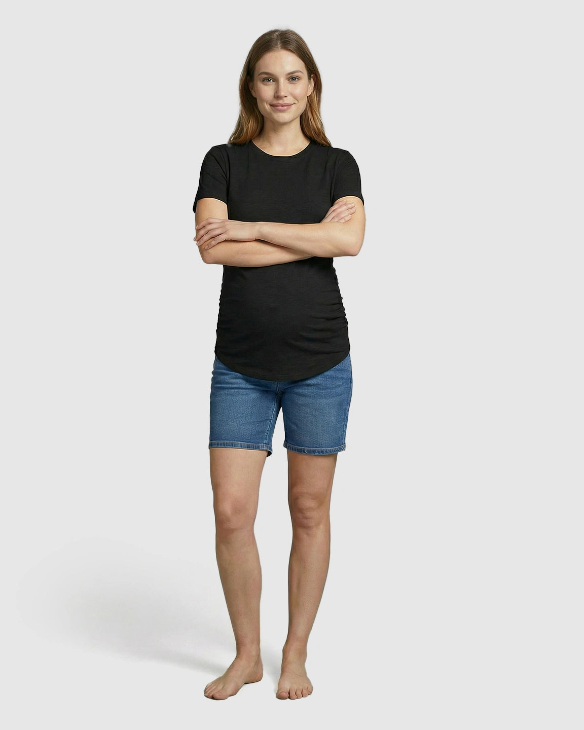 Side Ruched Everyday Maternity T-Shirt