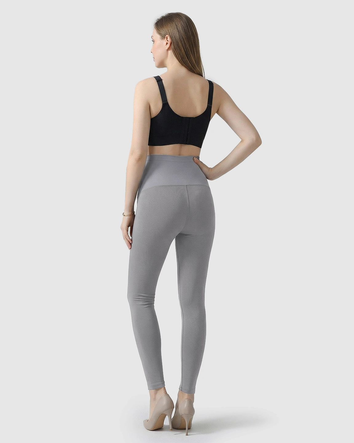 High-Waist Belly Support Maternity Leggings
