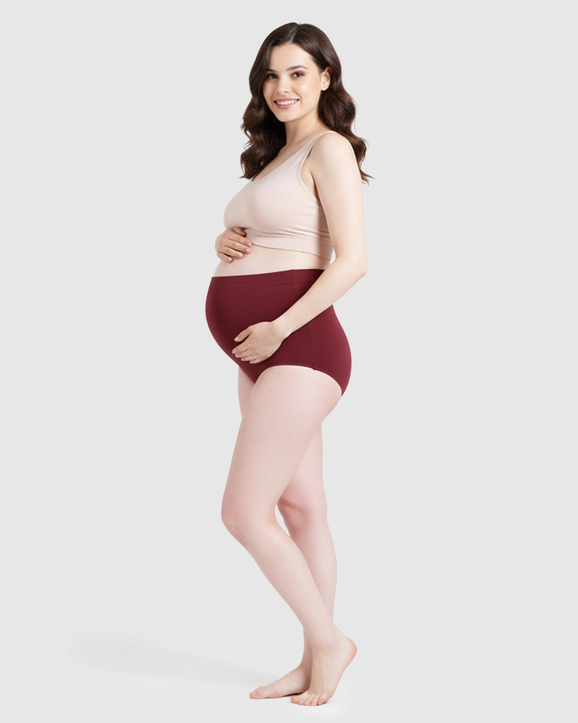Soft Seamless High Waist Maternity Panties