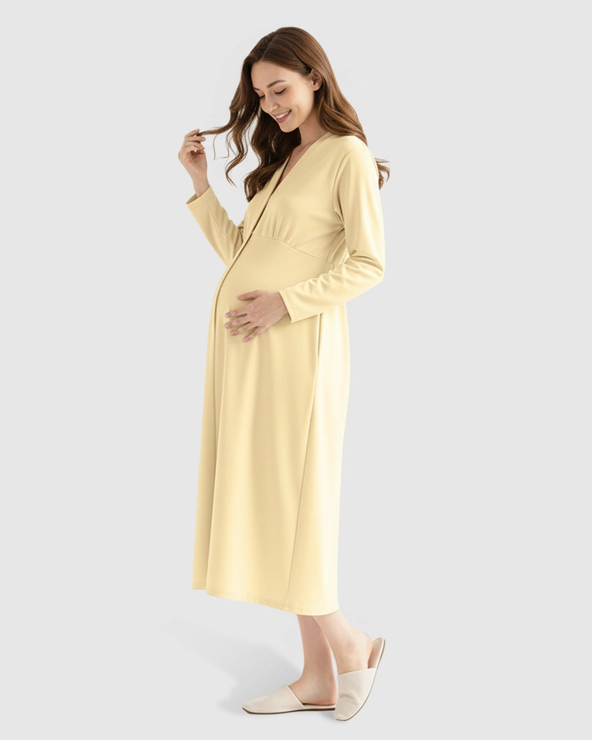 Cotton V-Neck Nursing & Maternity Top