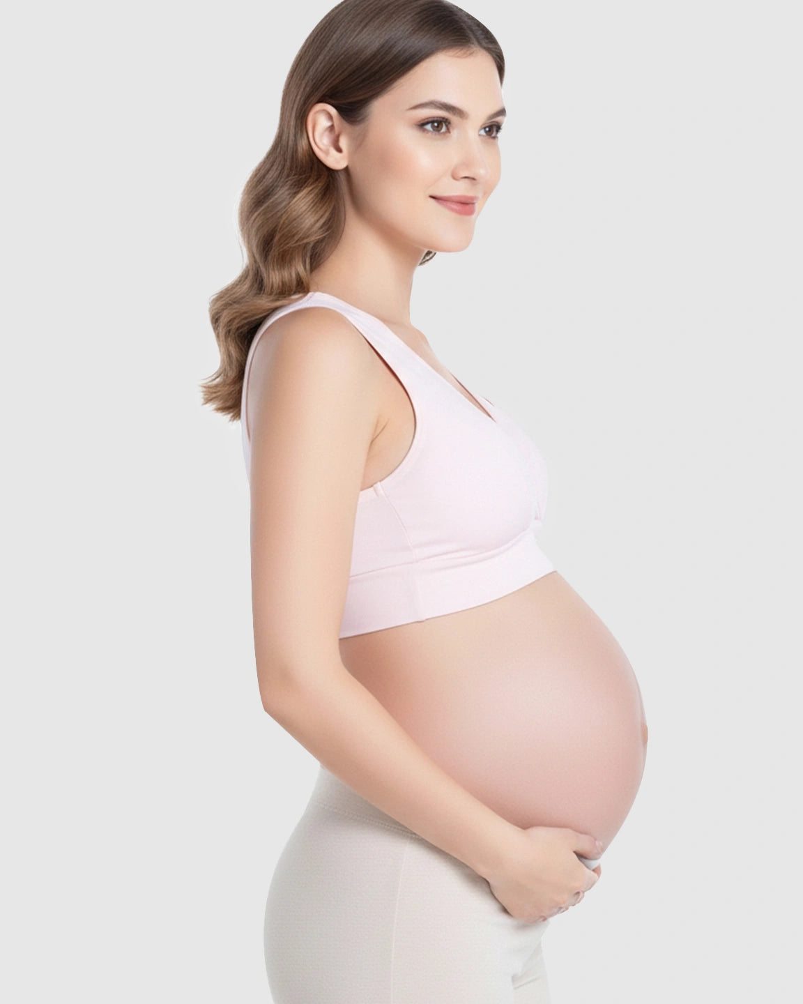 Wireless Cotton Crisscross Nursing Camisole Bra