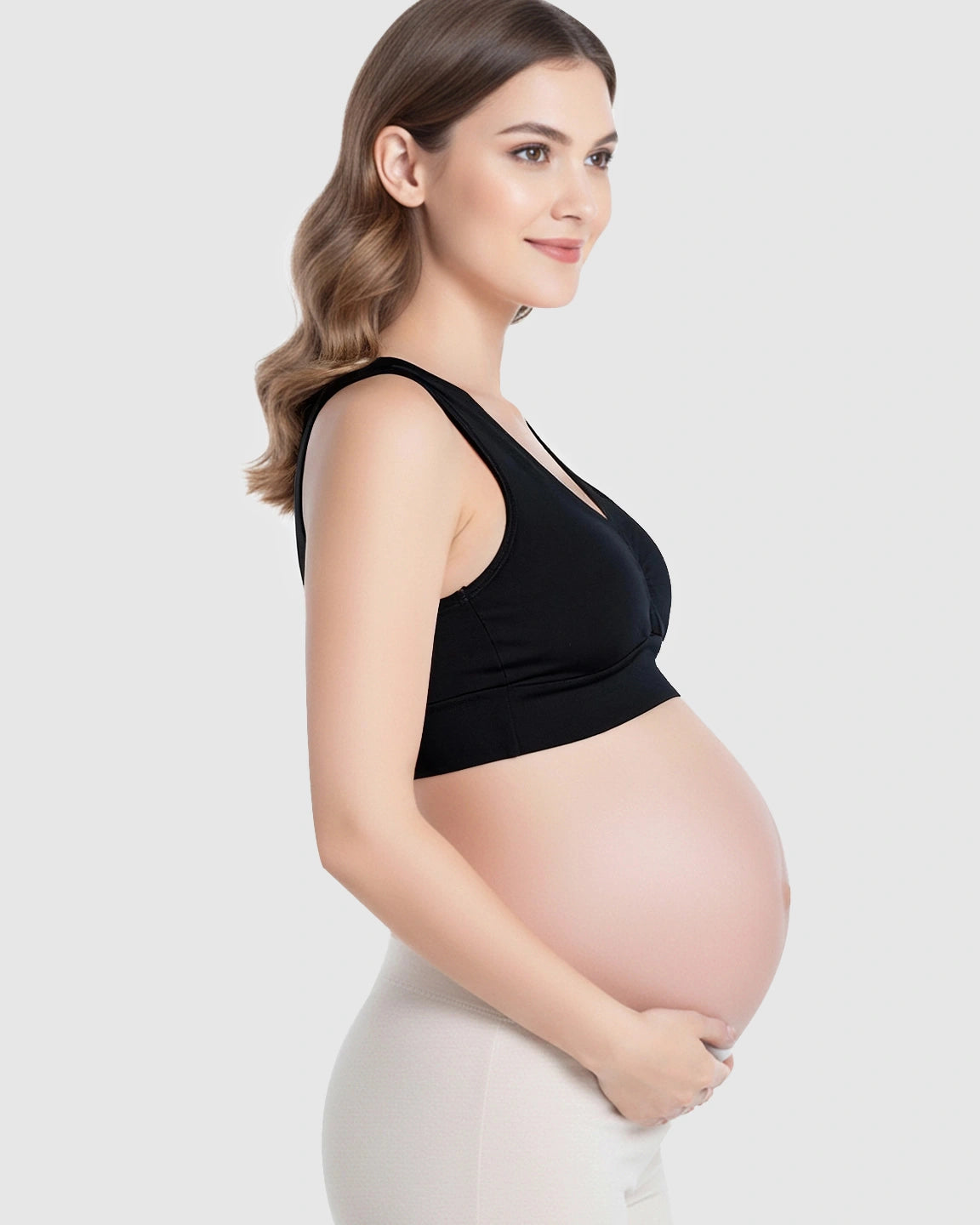 Wireless Cotton Crisscross Nursing Camisole Bra