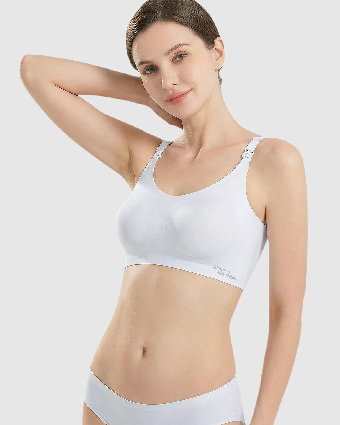 Clip-Down Straps Contoured Nursing Bra