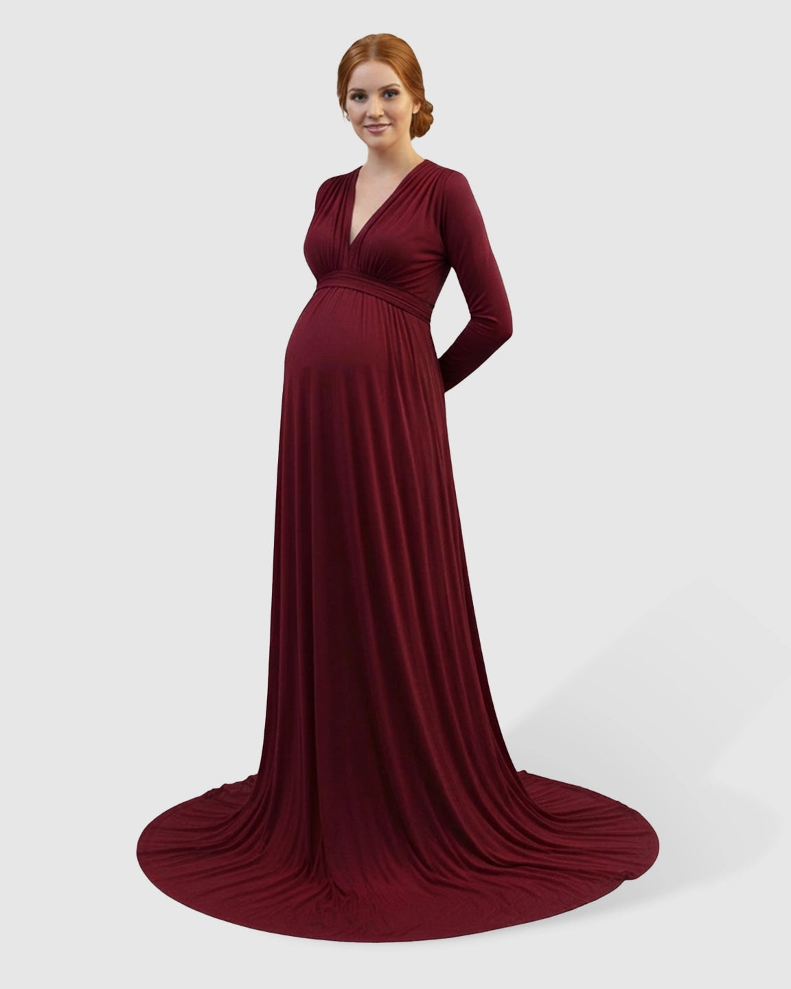 Empire Waist Romantic Style Maternity Photography Gown