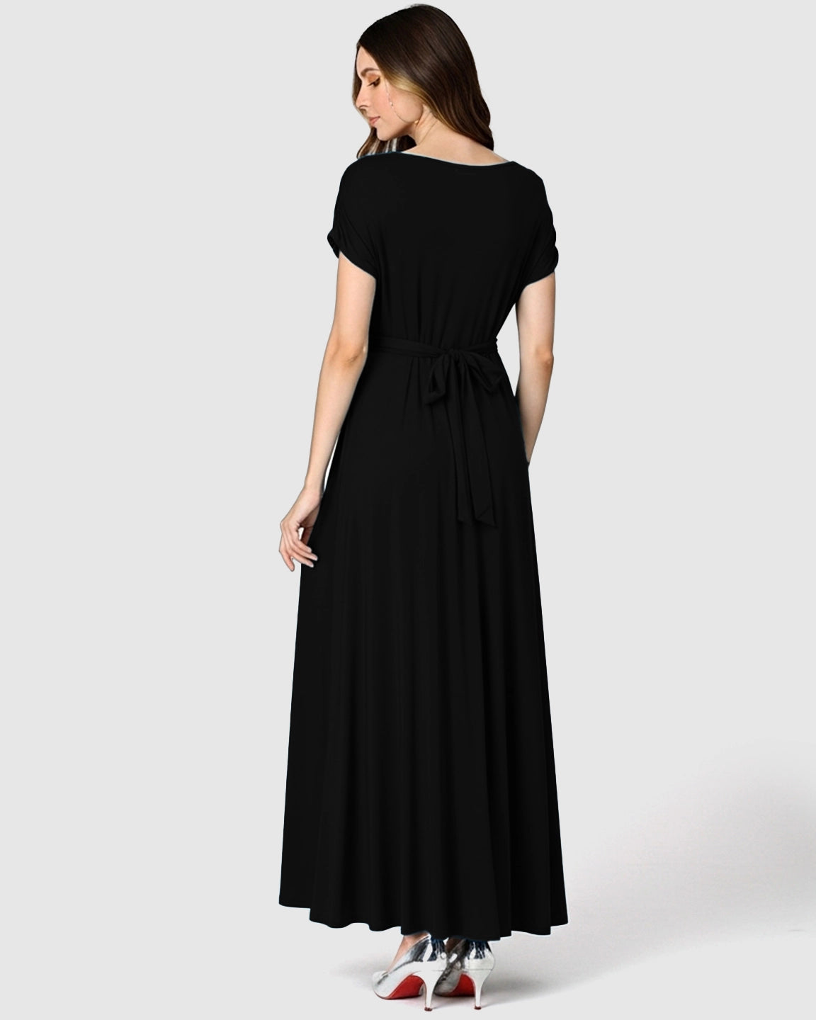 Empire Waist Flowy Maternity Maxi Dress