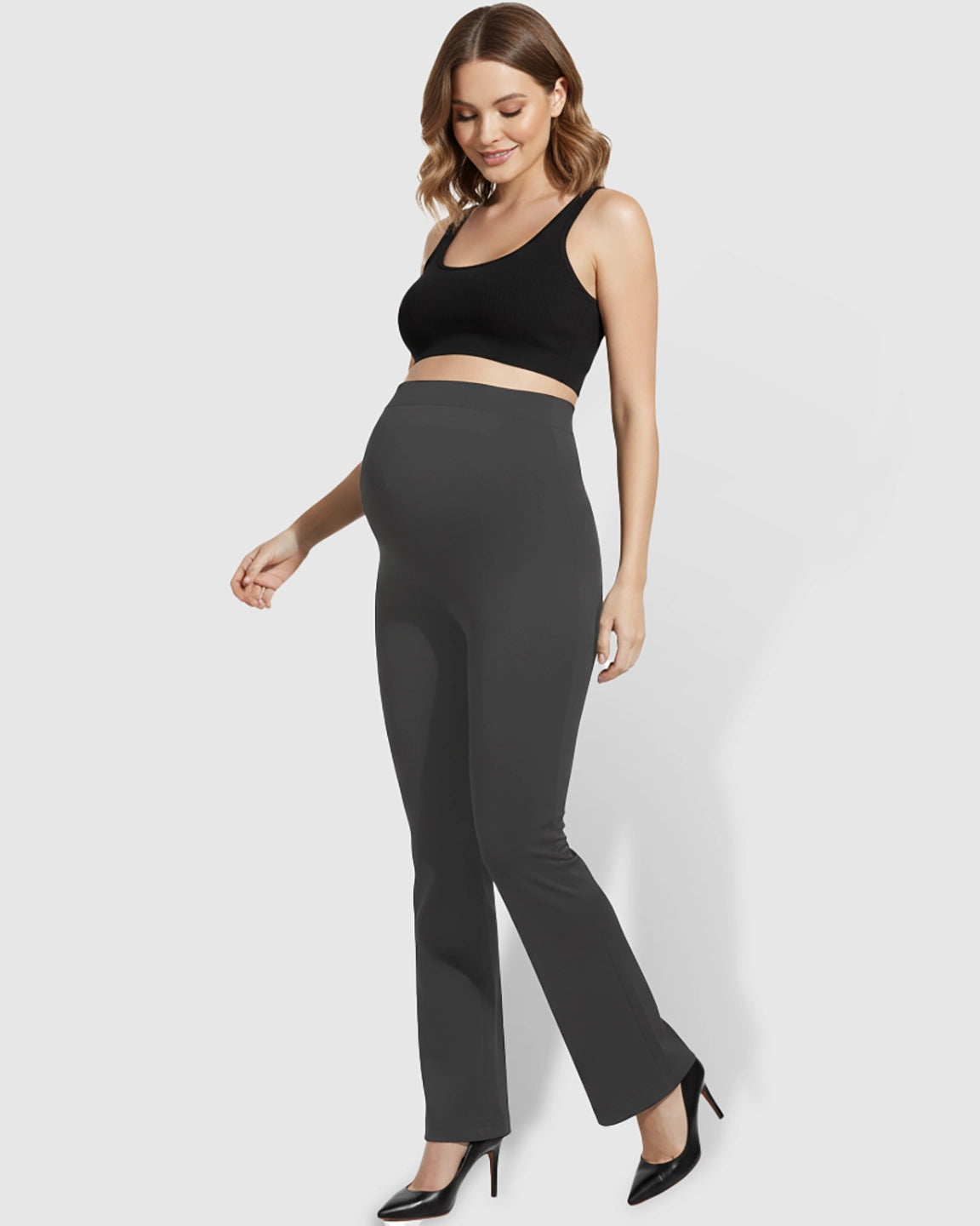 Over-Belly Bootcut Maternity Pants