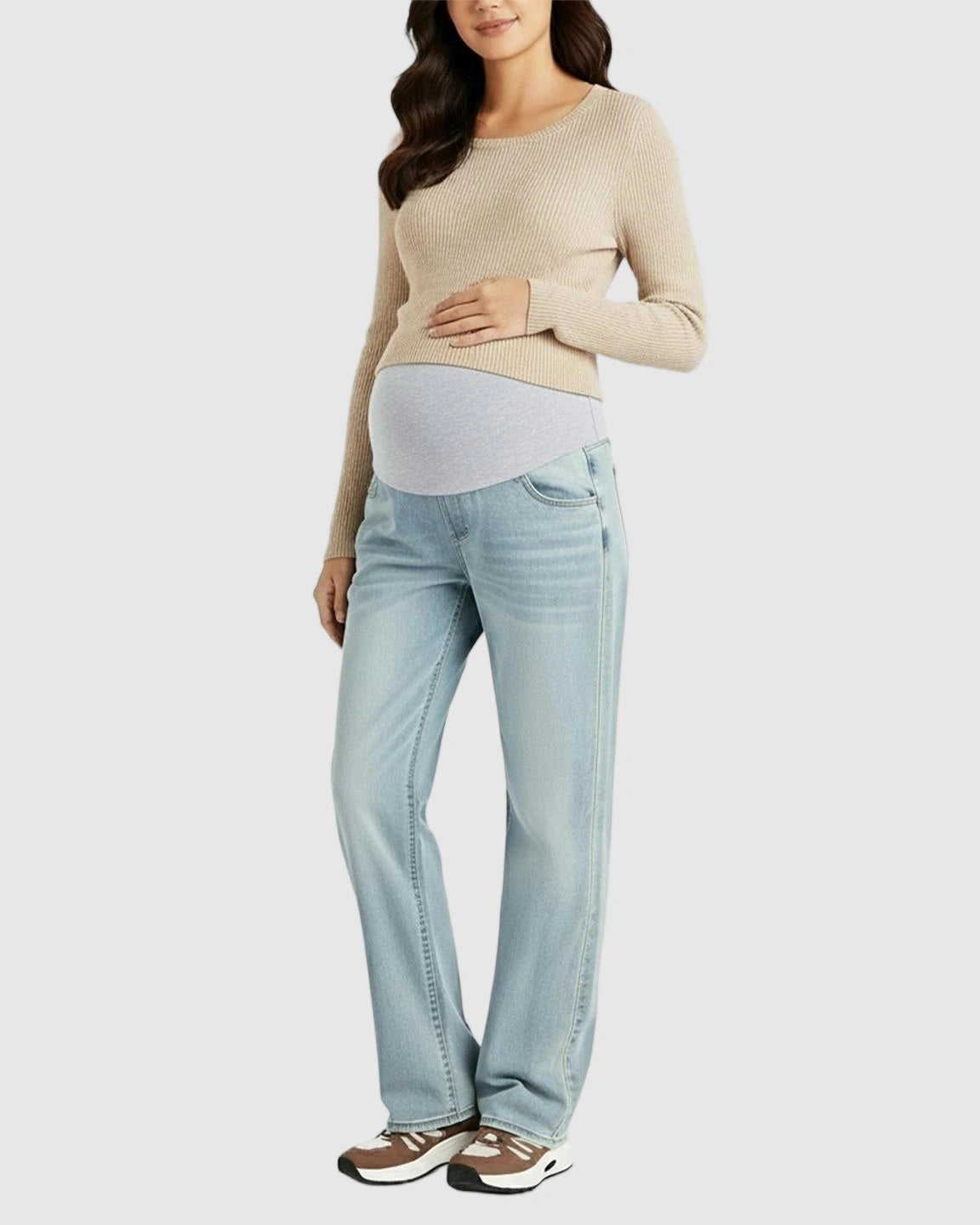 Soft Stretch Straight-Leg Maternity Jeans