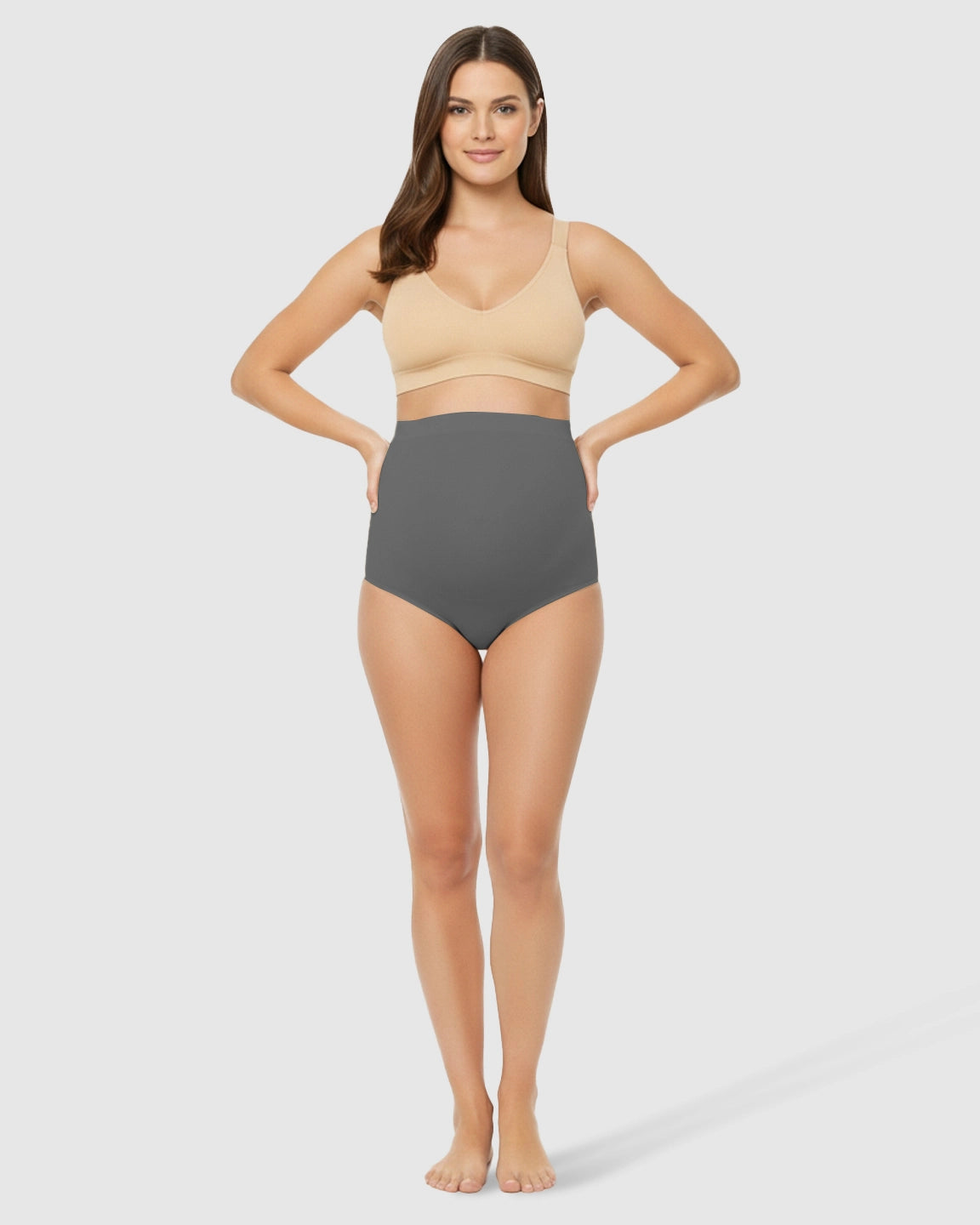 High-Waist Seamless Belly-Support Maternity Underwear