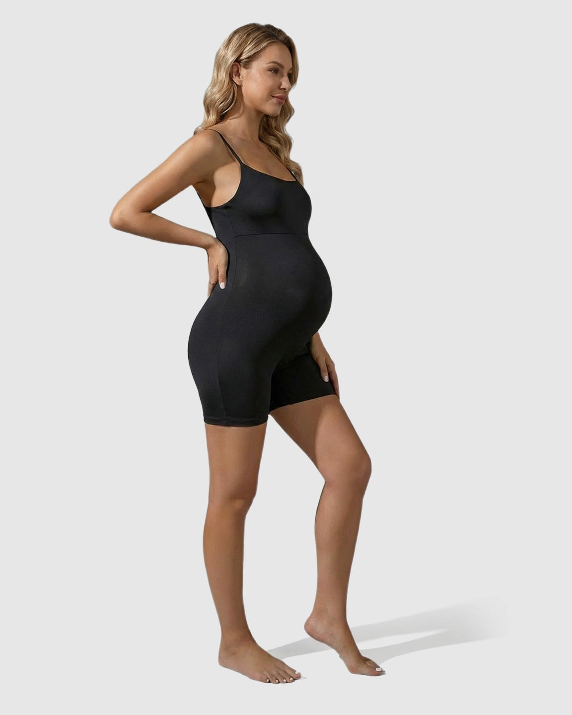 High-Stretch Backless Maternity Shapewear Bodysuit