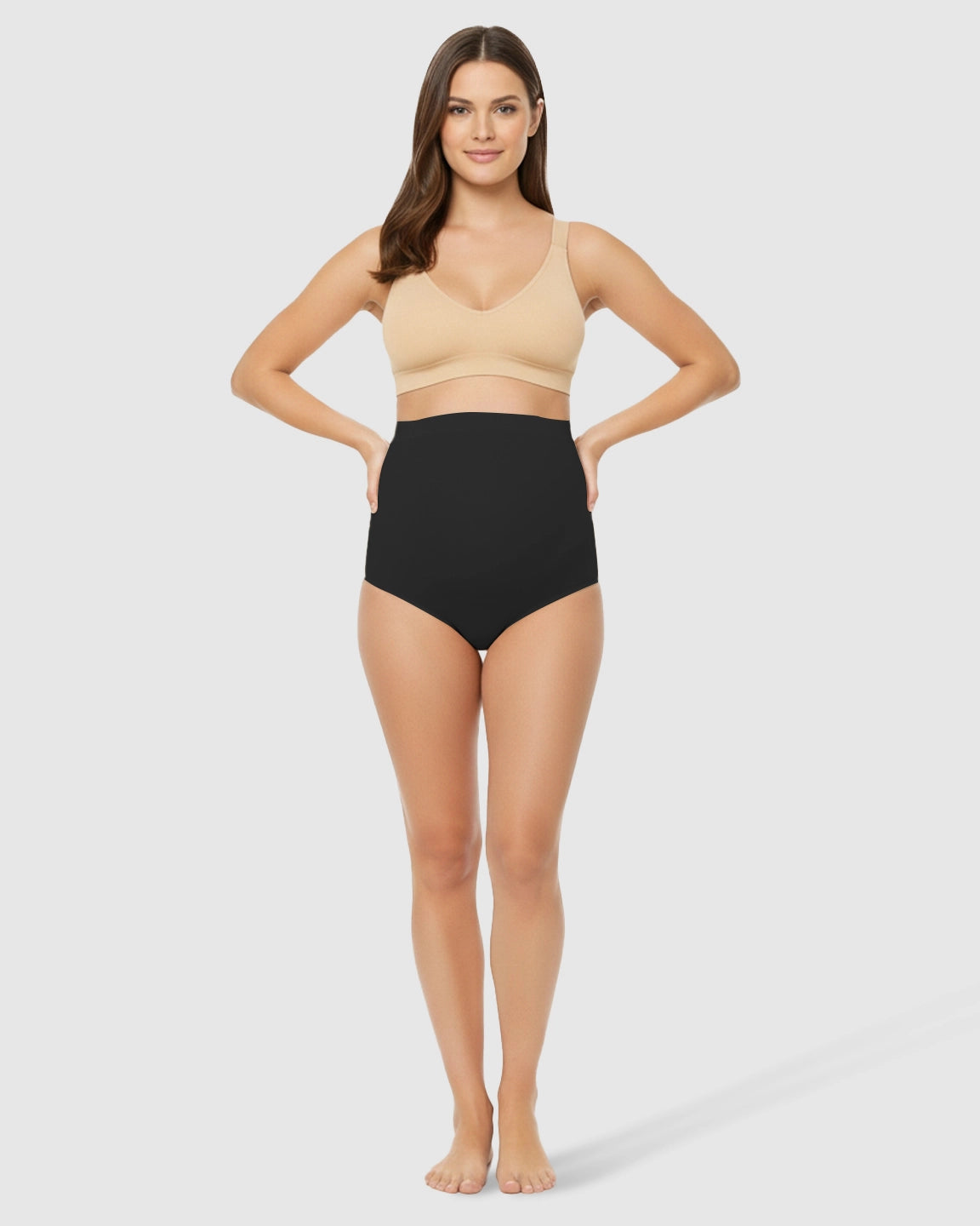 High-Waist Seamless Belly-Support Maternity Underwear