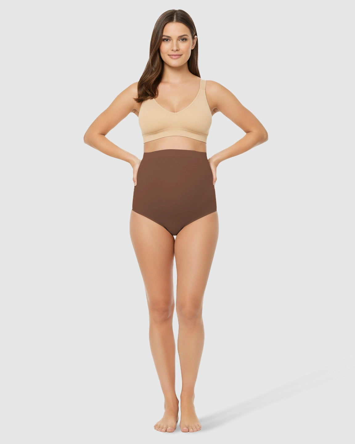 High-Waist Seamless Belly-Support Maternity Underwear