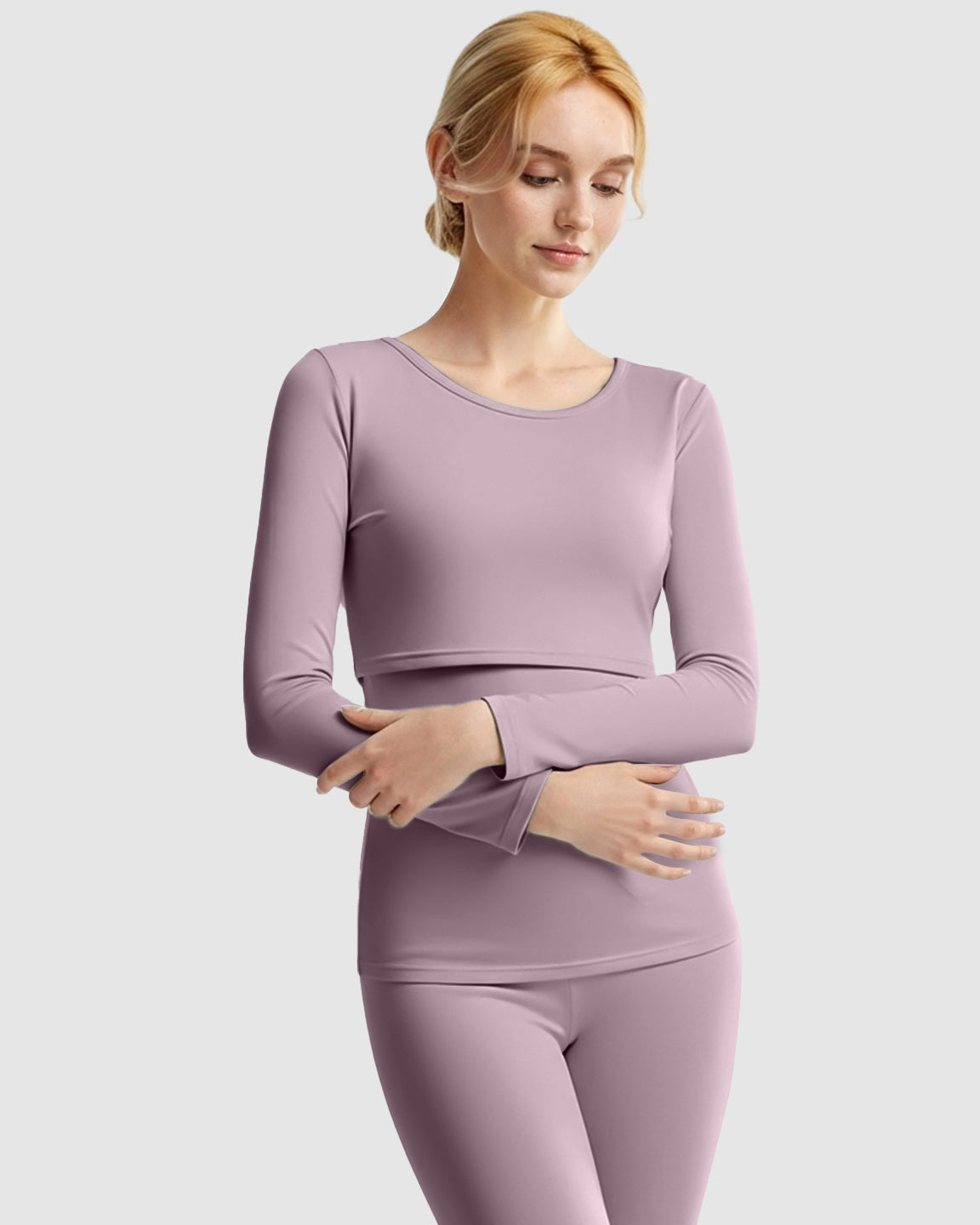 Thick Cotton Nursing Maternity Pajama Set