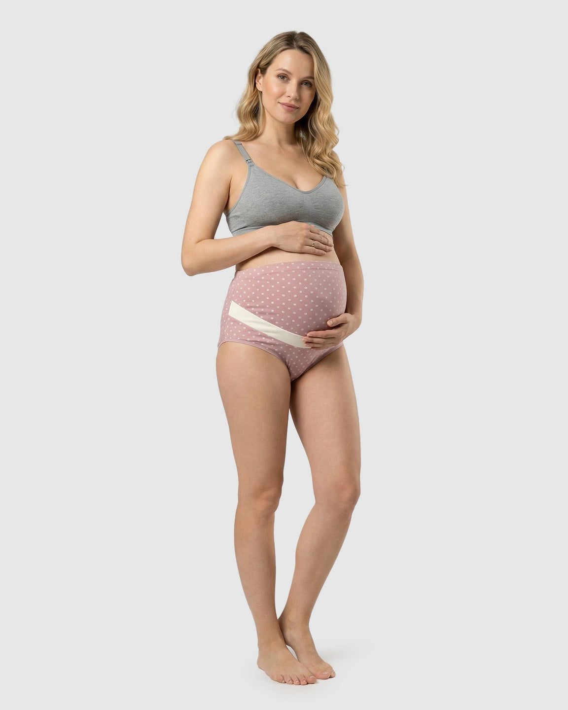 Two-Tone Full Coverage Maternity Brief