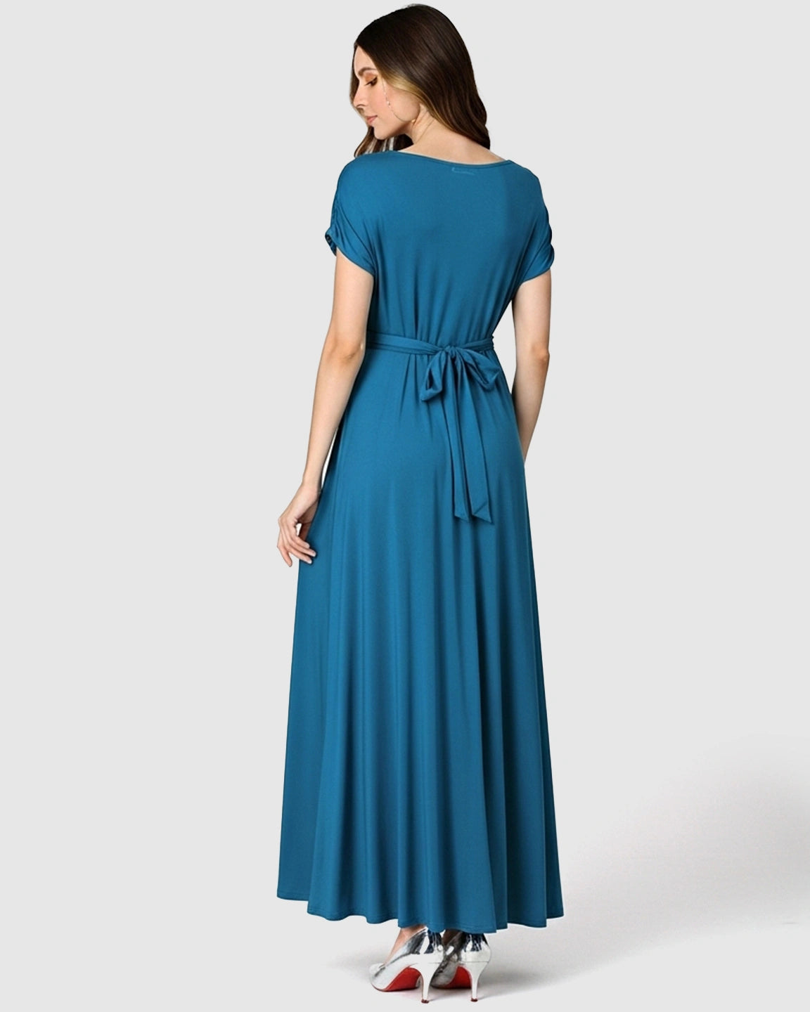 Empire Waist Flowy Maternity Maxi Dress