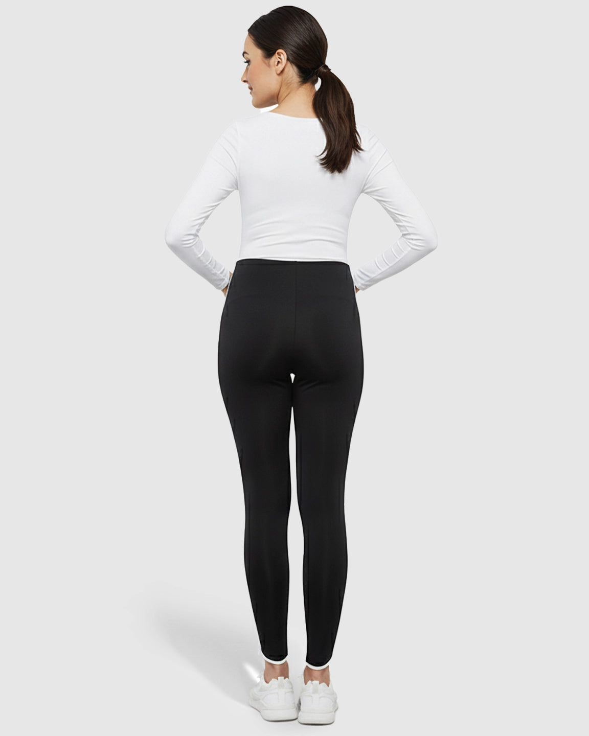 Shaping Side-Stripe Maternity Leggings