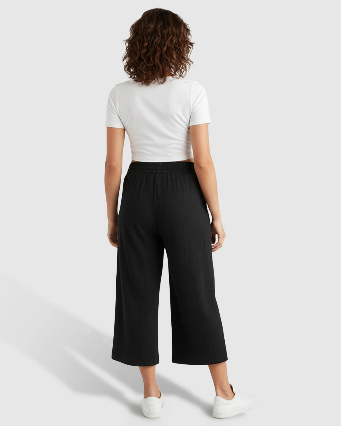 High-Waist Flowy Wide-Leg Maternity Pants