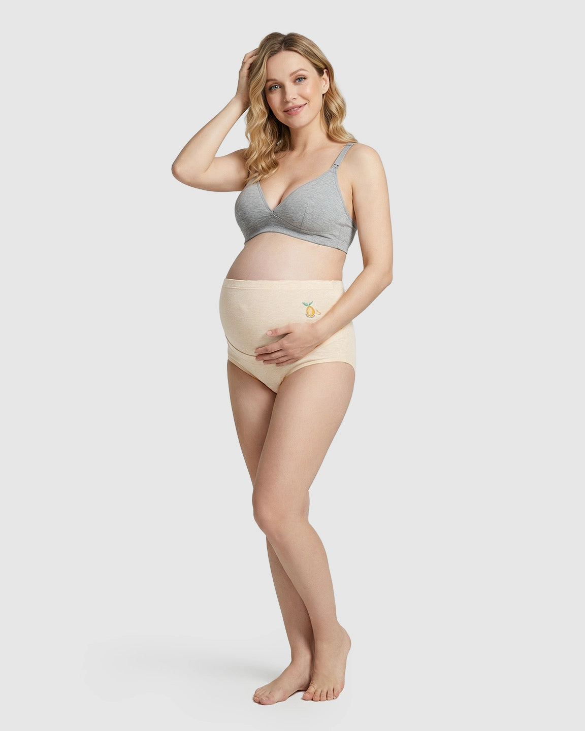 Overlapped Over-the-Belly Maternity Underwear
