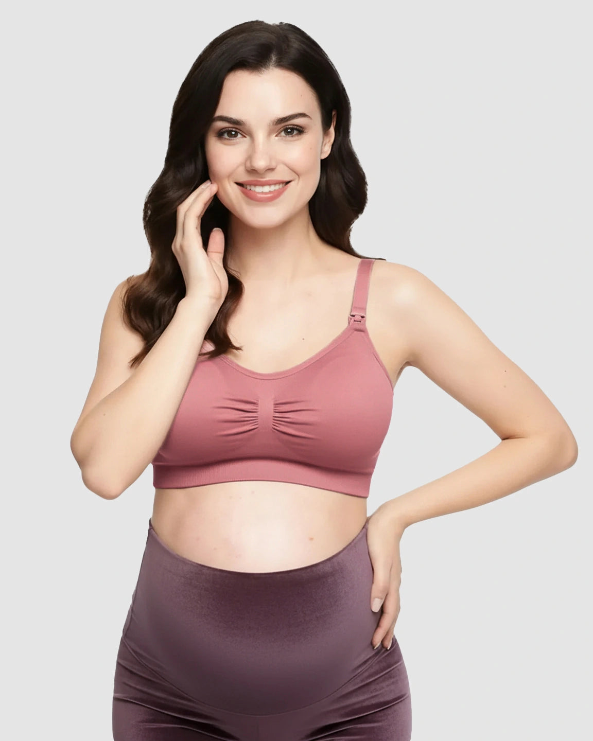Seamless Soft Stretch Wireless Nursing Bra
