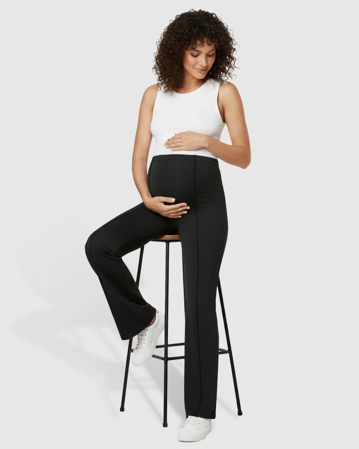 Butt-Lifting Flared Maternity Pants