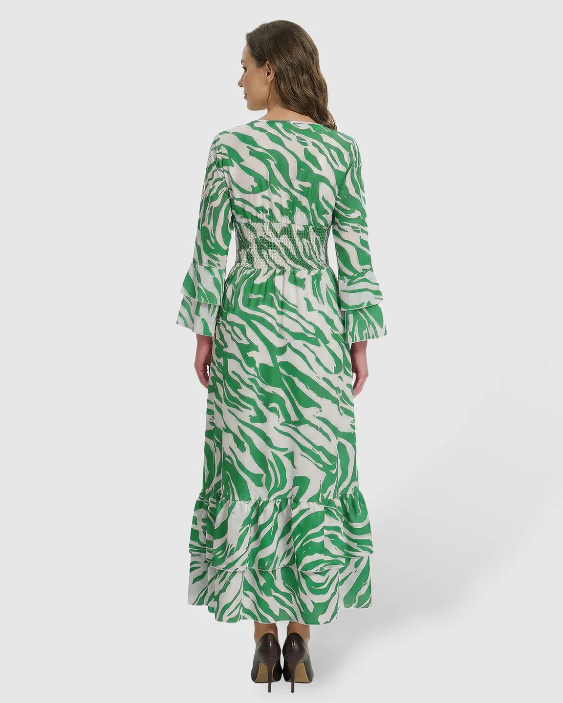 Bell Sleeve Loose Fit Maternity Maxi Dress